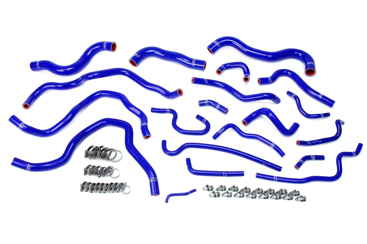 HPS Performance HPS Silicone Radiator + Heater Coolant Hose Kit Honda 2016-2020 Civic 2.0L Non Turbo, 57-1607