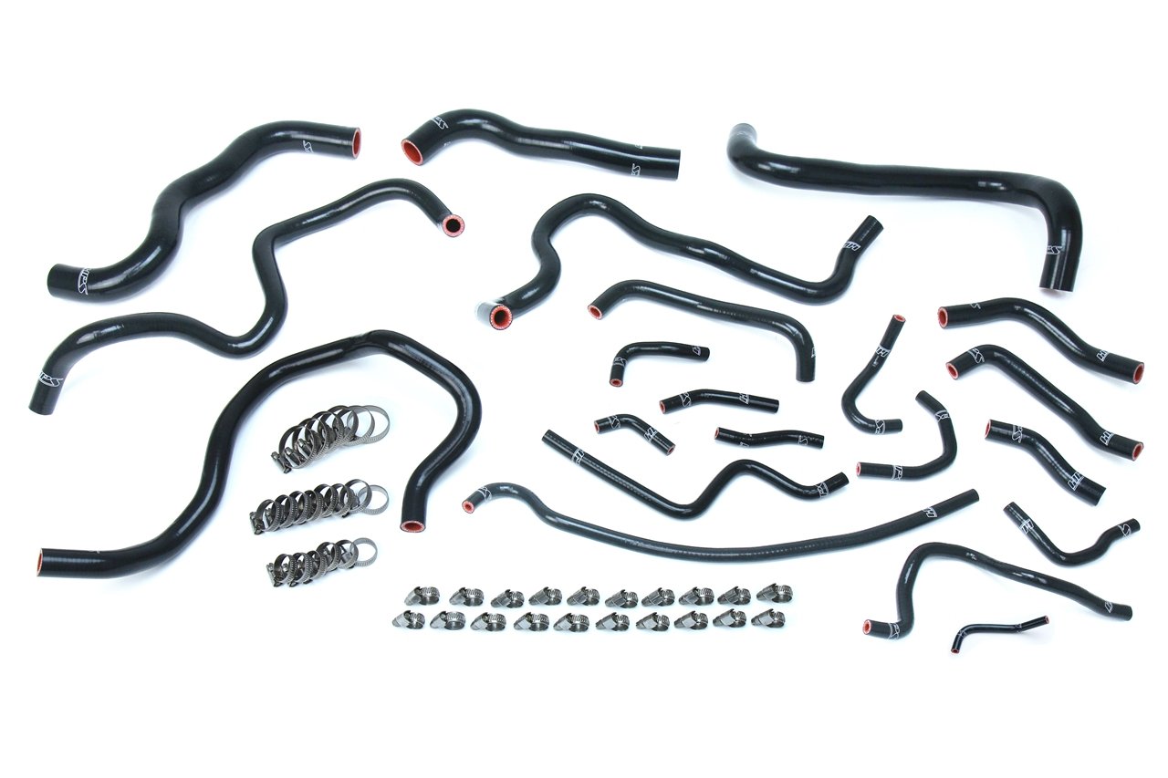 HPS Performance HPS Silicone Radiator + Heater Coolant Hose Kit Honda 2017-2020 Civic Si 1.5L Turbo, 57-1608