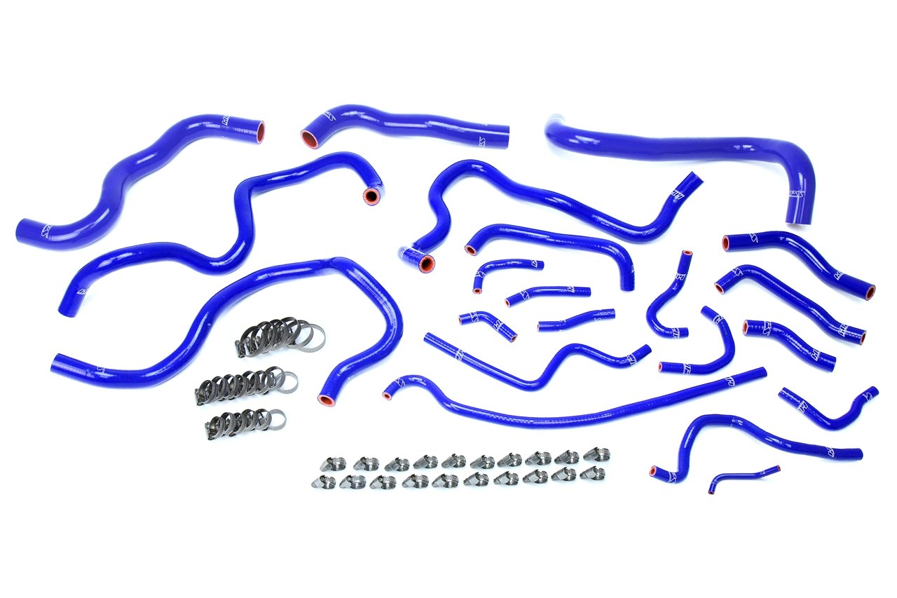HPS Performance HPS Silicone Radiator + Heater Coolant Hose Kit Honda 2017-2020 Civic Si 1.5L Turbo, 57-1608