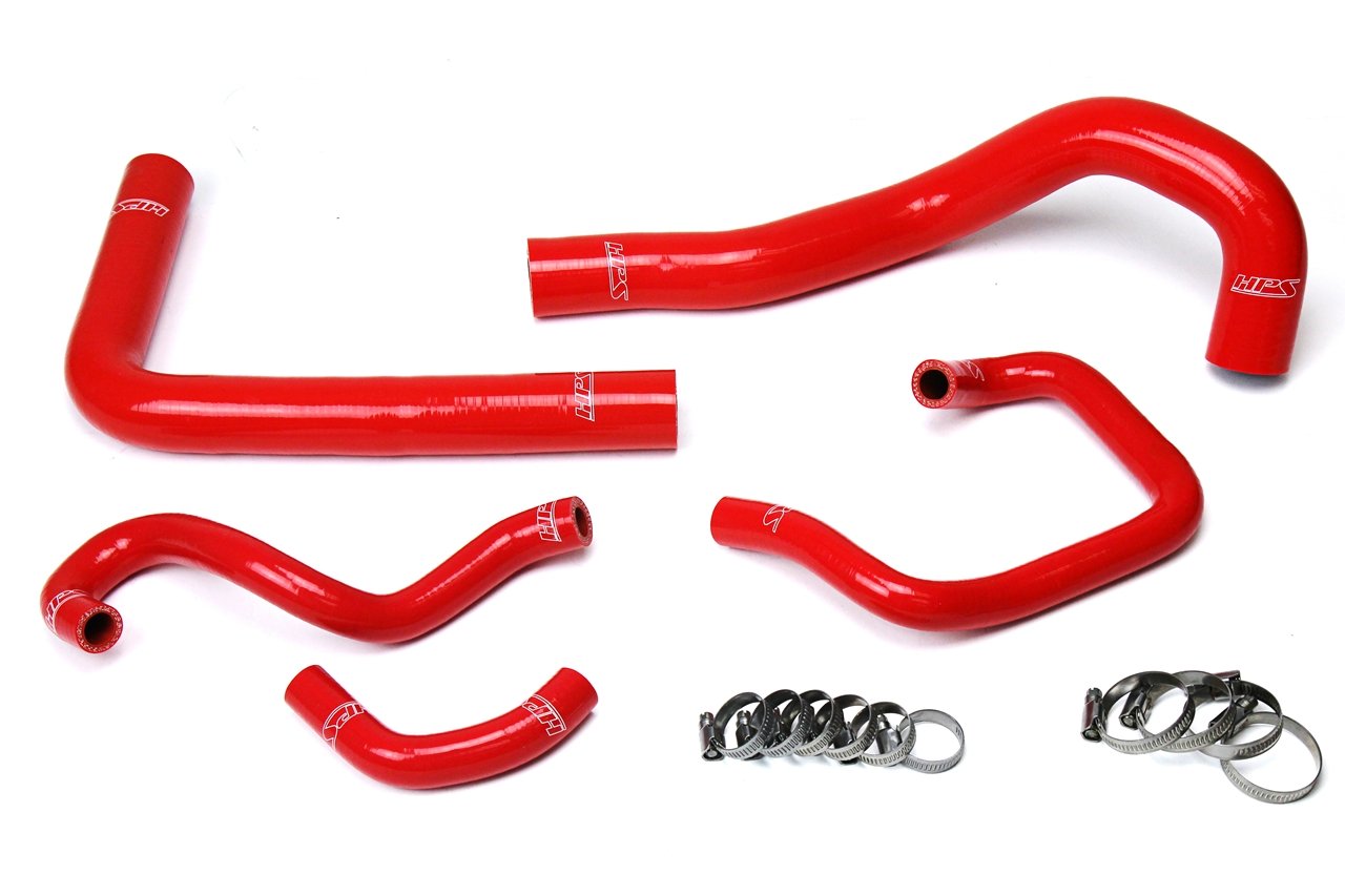 HPS Performance HPS Silicone Radiator + Heater Coolant Hose Kit Toyota 1993-1998 Supra MK4 2JZ Turbo Left Hand Drive, 57-1613