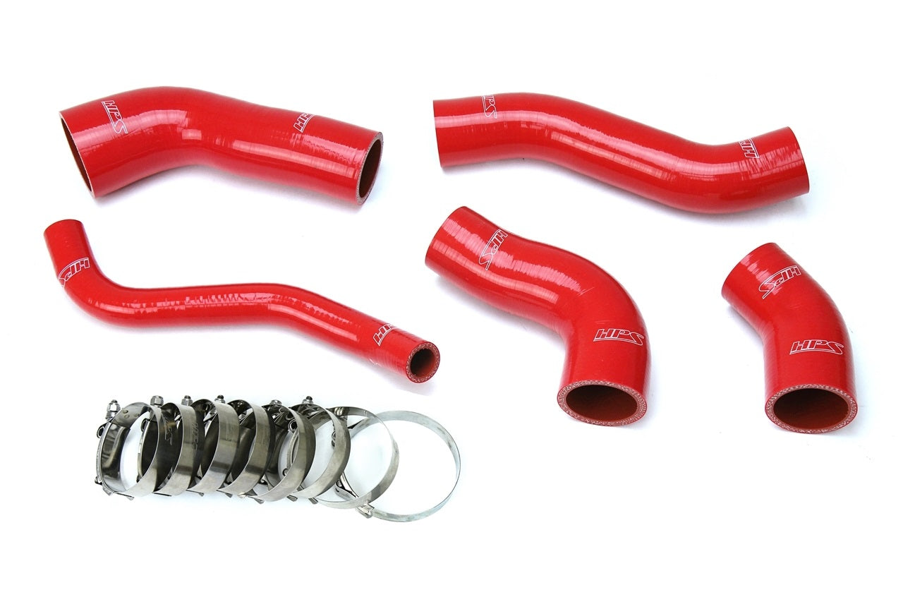 HPS Performance Products HPS Red Reinforced Silicone Intercooler Hose Kit Hyundai 13-17 Veloster 1.6L Turbo