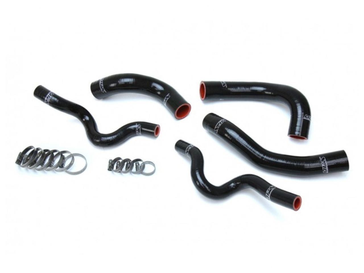 HPS Performance HPS Reinforced Black Silicone Radiator Hose Kit Coolant Hyundai 13-17 Veloster 1.6L Turbo