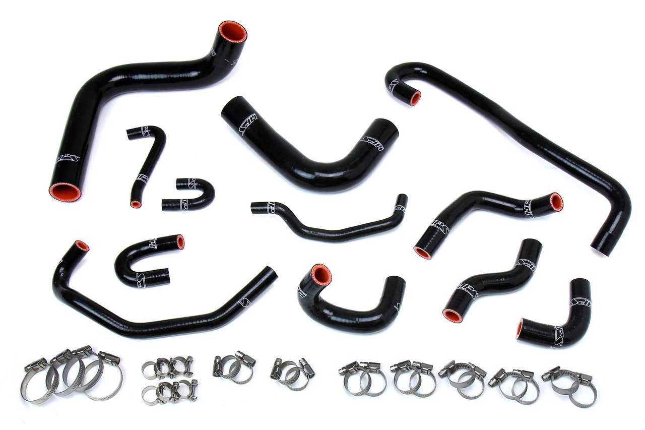 HPS Performance HPS Silicone Radiator + Heater Coolant Hose Kit Toyota 1989-1992 4Runner 3.0L V6 Left Hand Drive, 57-1656