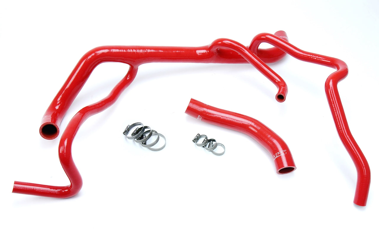 HPS Performance Products HPS Red Reinforced Silicone Radiator Hose Kit Coolant Chevy 16-17 Camaro SS Coupe 6.2L V8