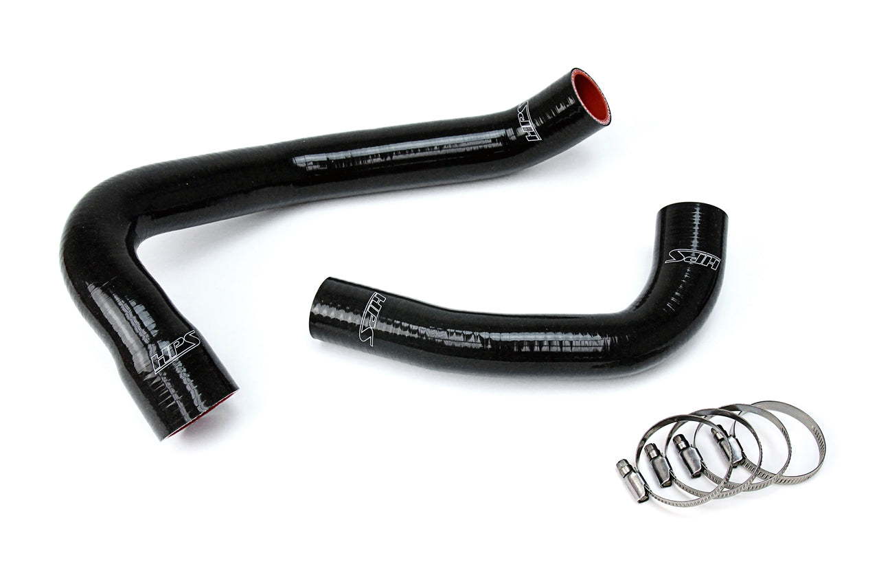 HPS Performance HPS Black Reinforced Silicone Radiator Hose Kit Coolant Jeep 00-06 Wrangler TJ 4.0L