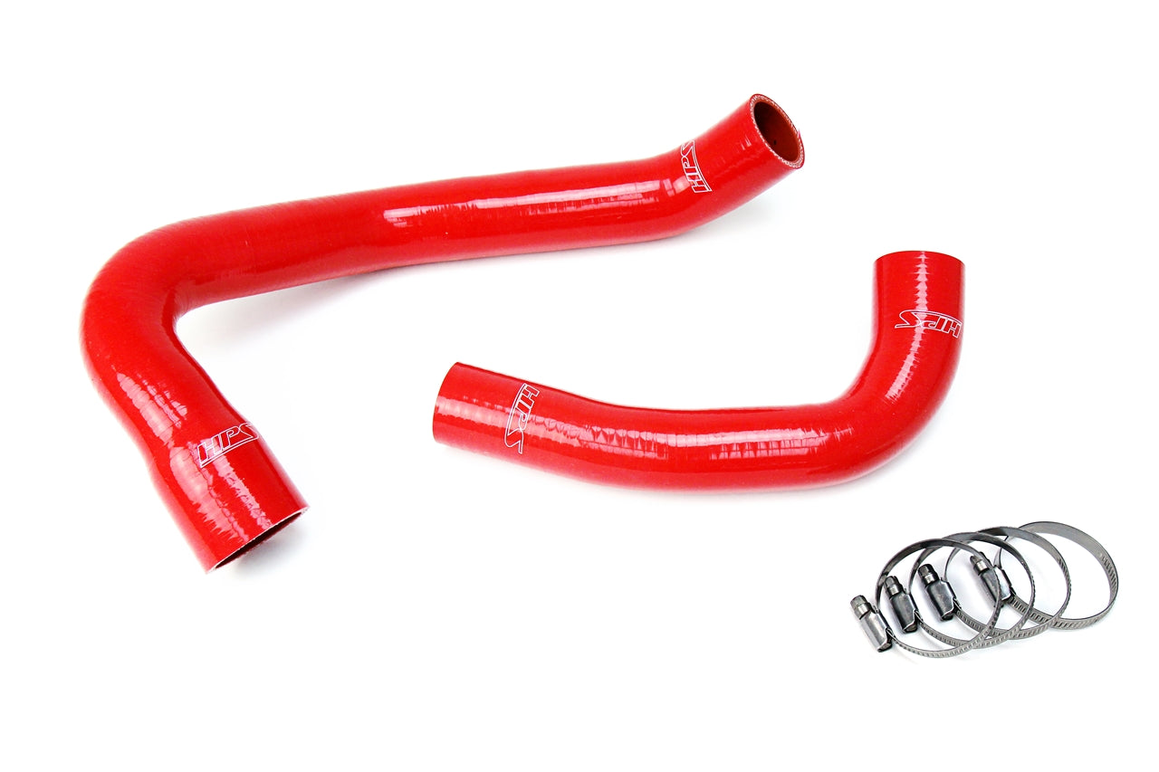 HPS Performance HPS Red Reinforced Silicone Radiator Hose Kit Coolant Jeep 00-06 Wrangler TJ 4.0L