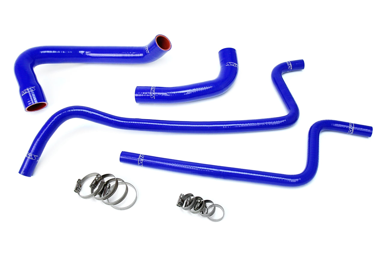 HPS Performance Products HPS Blue Reinforced Silicone Radiator + Heater Hose Kit Jeep 00-01 Wrangler TJ 4.0L Left Hand Drive