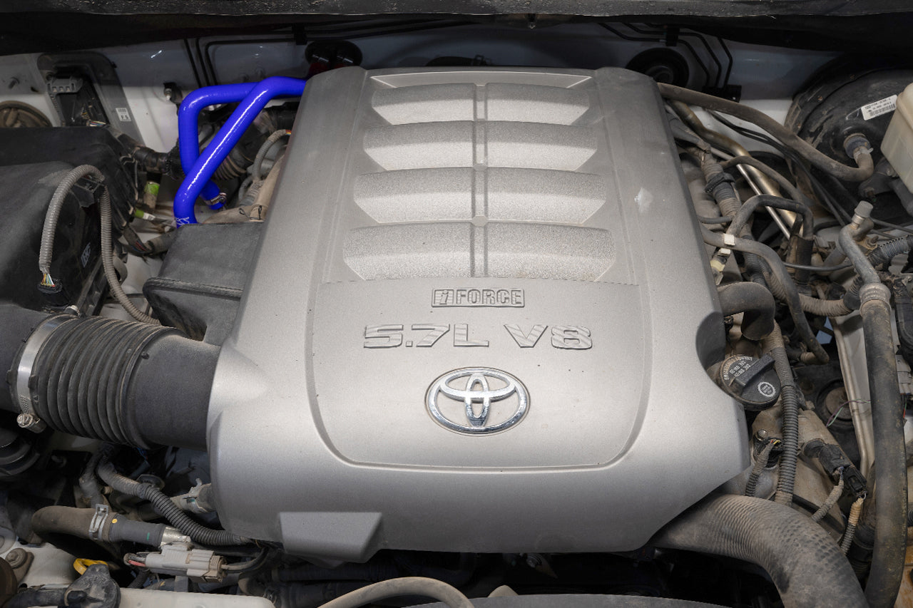 HPS Performance HPS Blue Reinforced Silicone Heater Hose Kit Coolant Toyota 07-11 Tundra 5.7L V8