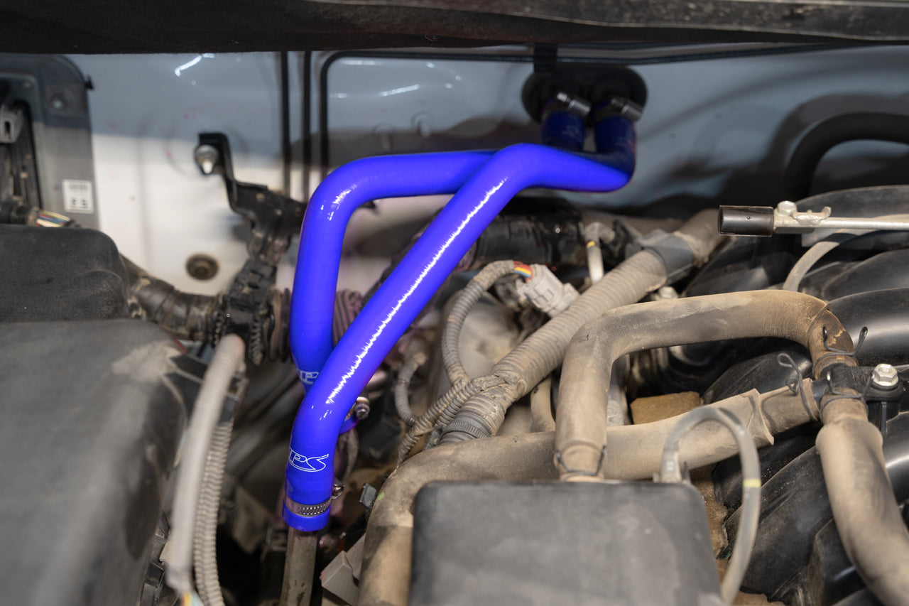 HPS Performance HPS Blue Reinforced Silicone Heater Hose Kit Coolant Toyota 07-11 Tundra 5.7L V8