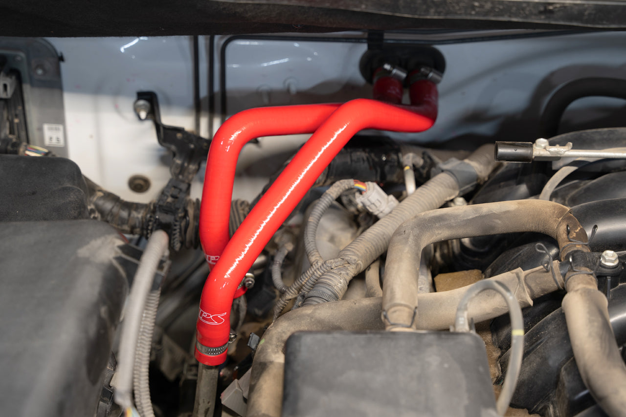 HPS Performance HPS Red Reinforced Silicone Heater Hose Kit Coolant Toyota 07-11 Tundra 5.7L V8