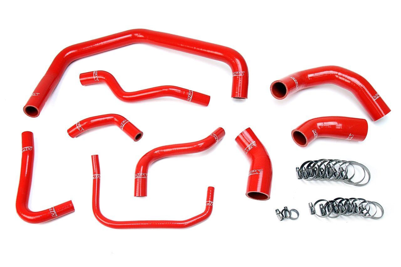 HPS Performance HPS Reinforced Silicone Radiator Hose Kit Coolant Ford 03-04 Mustang SVT Cobra Terminator 4.6L V8 Supercharged