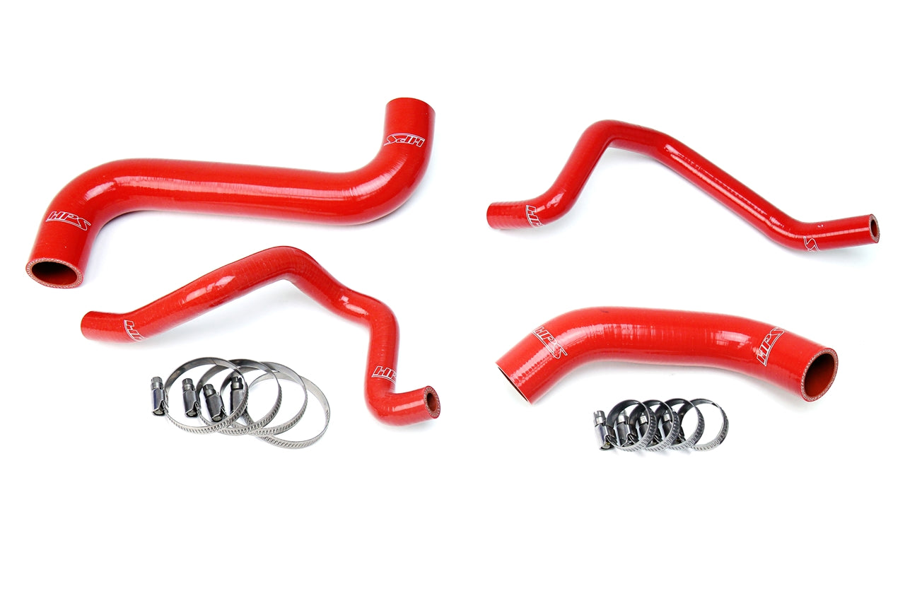 HPS Performance HPS Red Reinforced Silicone Radiator + Heater Hose Kit Subaru 2006-2007 Impreza 2.5L Non Turbo Left Hand Drive