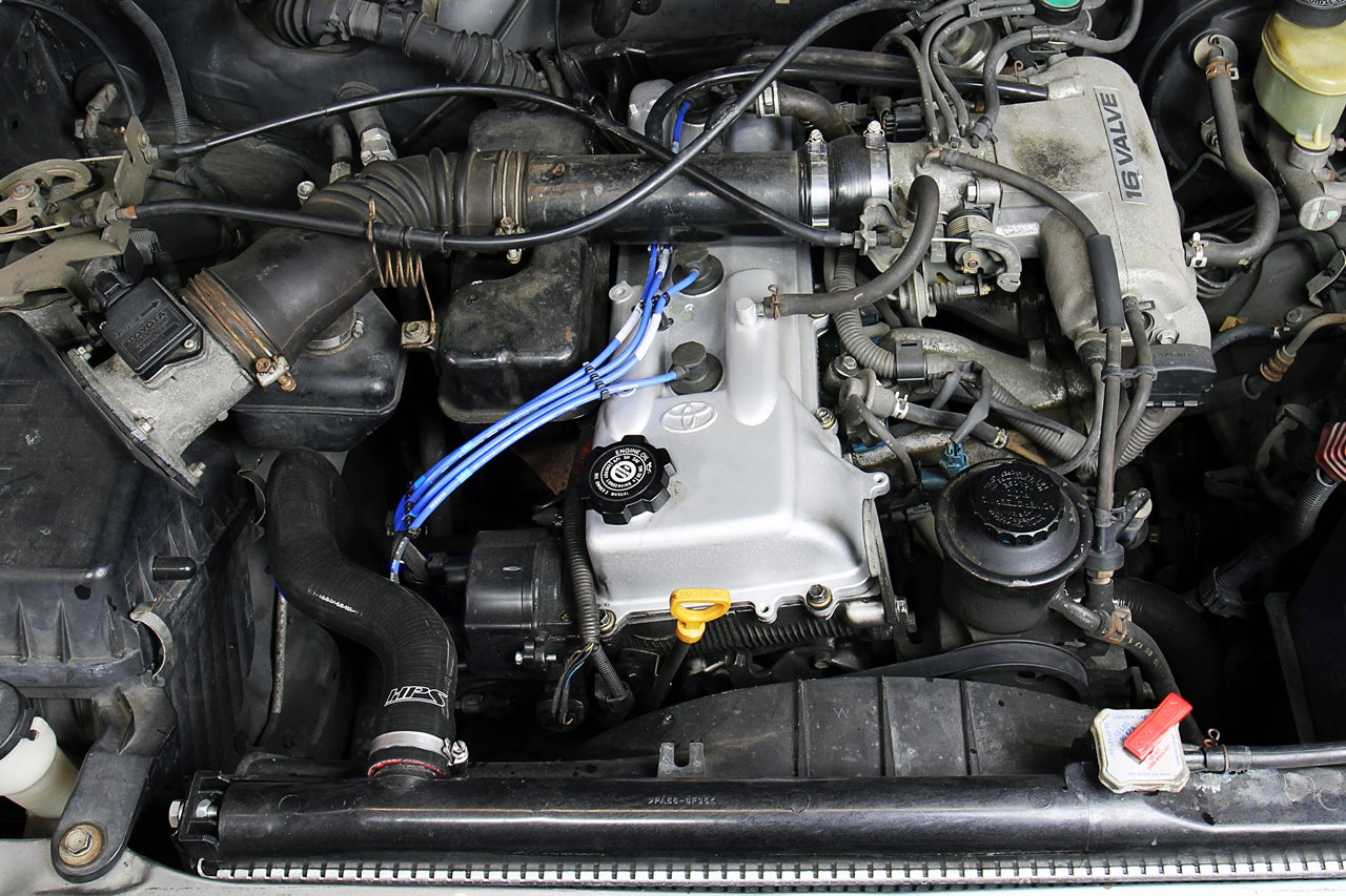 HPS Performance Products HPS Reinforced Black Silicone Radiator Hose Kit Coolant Toyota 95-04 Tacoma 2.4L 4Cyl