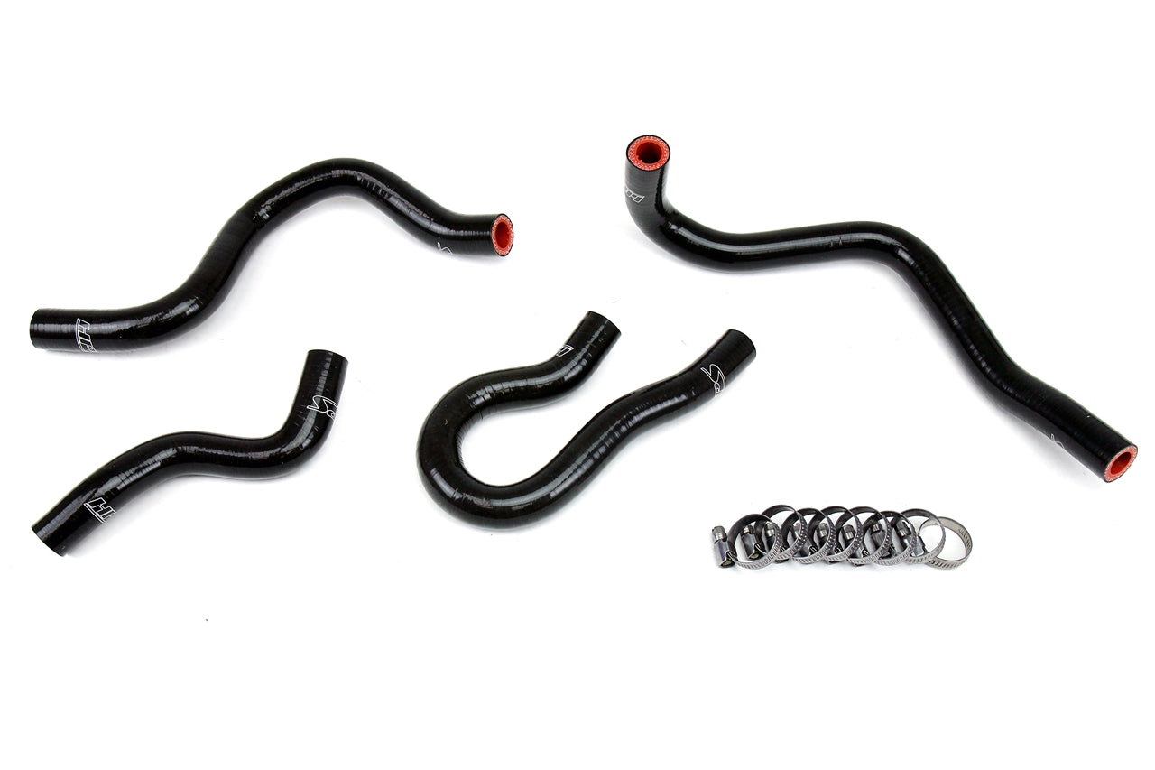 HPS Performance HPS Reinforced Black Silicone Heater Hose Kit Coolant Honda 99-00 Civic EM1 Si B16 1.6L DOHC