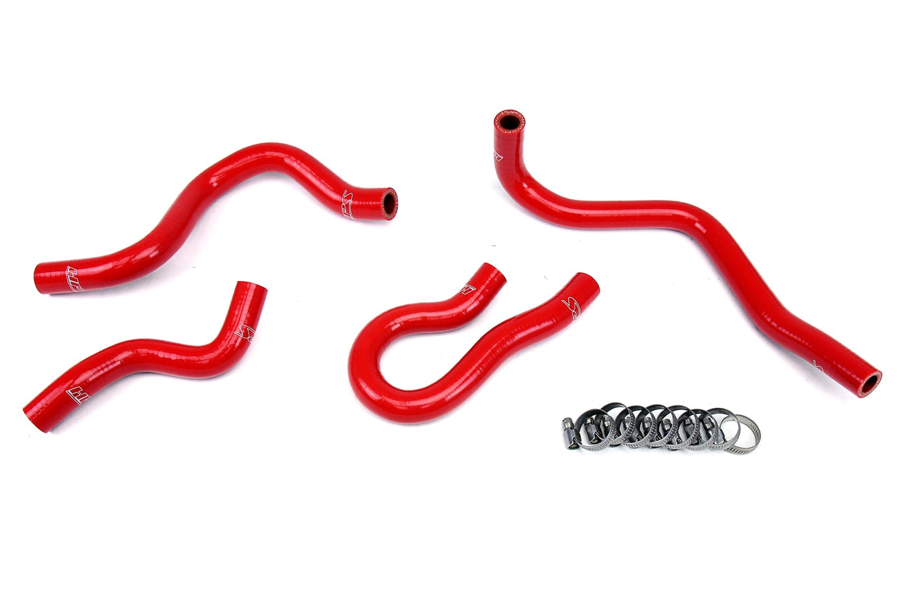 HPS Performance Products HPS Reinforced Red Silicone Heater Hose Kit Coolant Honda 99-00 Civic EM1 Si B16 1.6L DOHC