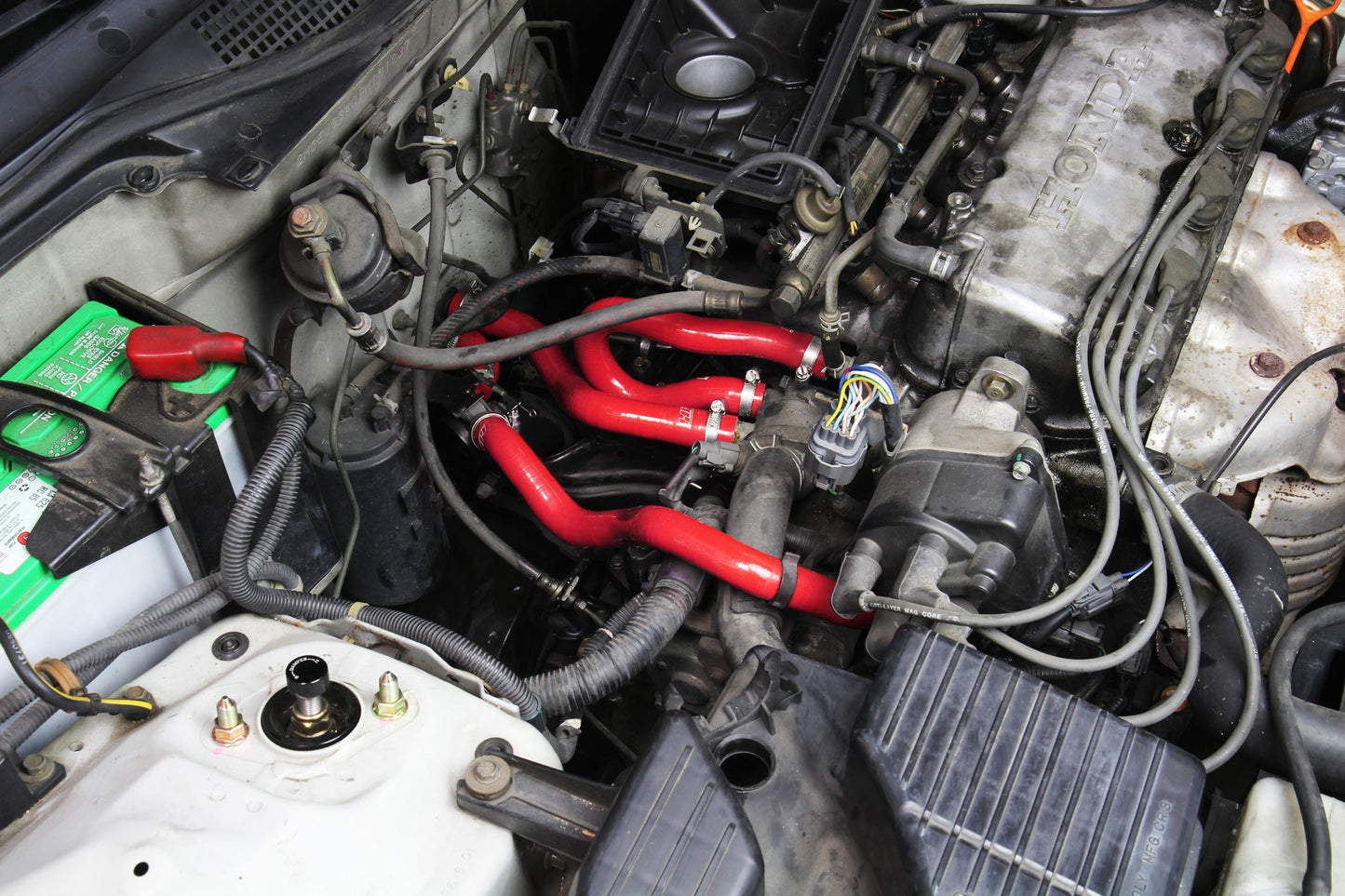 HPS Performance HPS Silicone Heater Coolant Hose Kit 1996-2000 Honda Civic CX DX LX 1.6L D16 SOHC, 57-1773
