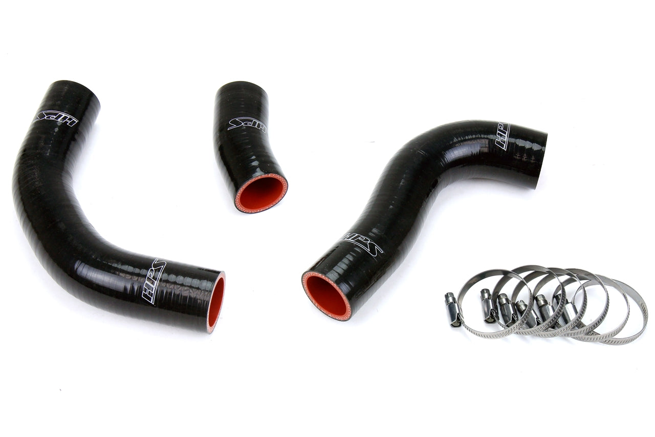HPS Performance Products HPS Reinforced Black Silicone Radiator Hose Kit Coolant Toyota 88-90 Land Cruiser FJ62 4.0L I6