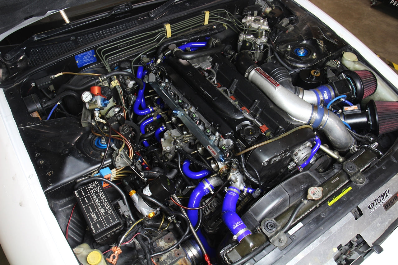HPS Performance Products HPS Blue Reinforced Silicone Radiator + Heater Hose Kit Coolant Nissan 89-94 Skyline GTR R32 RB26DETT Twin Turbo