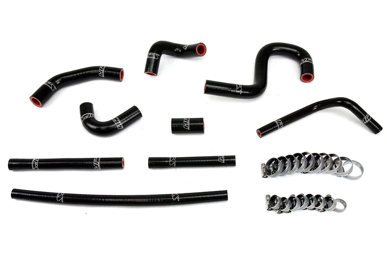 HPS Performance HPS Reinforced Black Silicone Heater Hose Kit Coolant Toyota 96-02 4Runner 3.4L V6 with rear heater