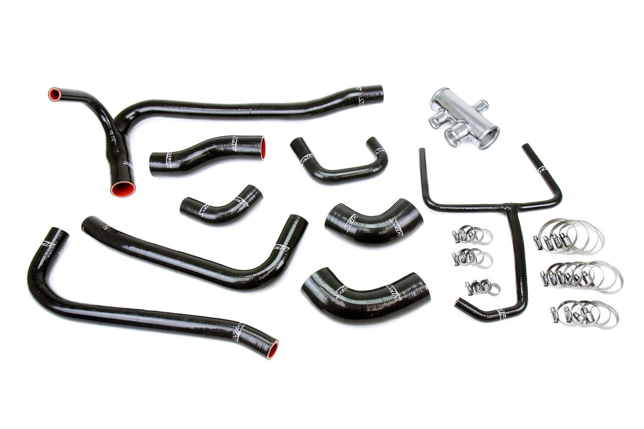 HPS Performance HPS Silicone Radiator Coolant Hose Kit Ford 2007-2014 Mustang GT500 5.4L 5.8L Supercharged, 57-2069