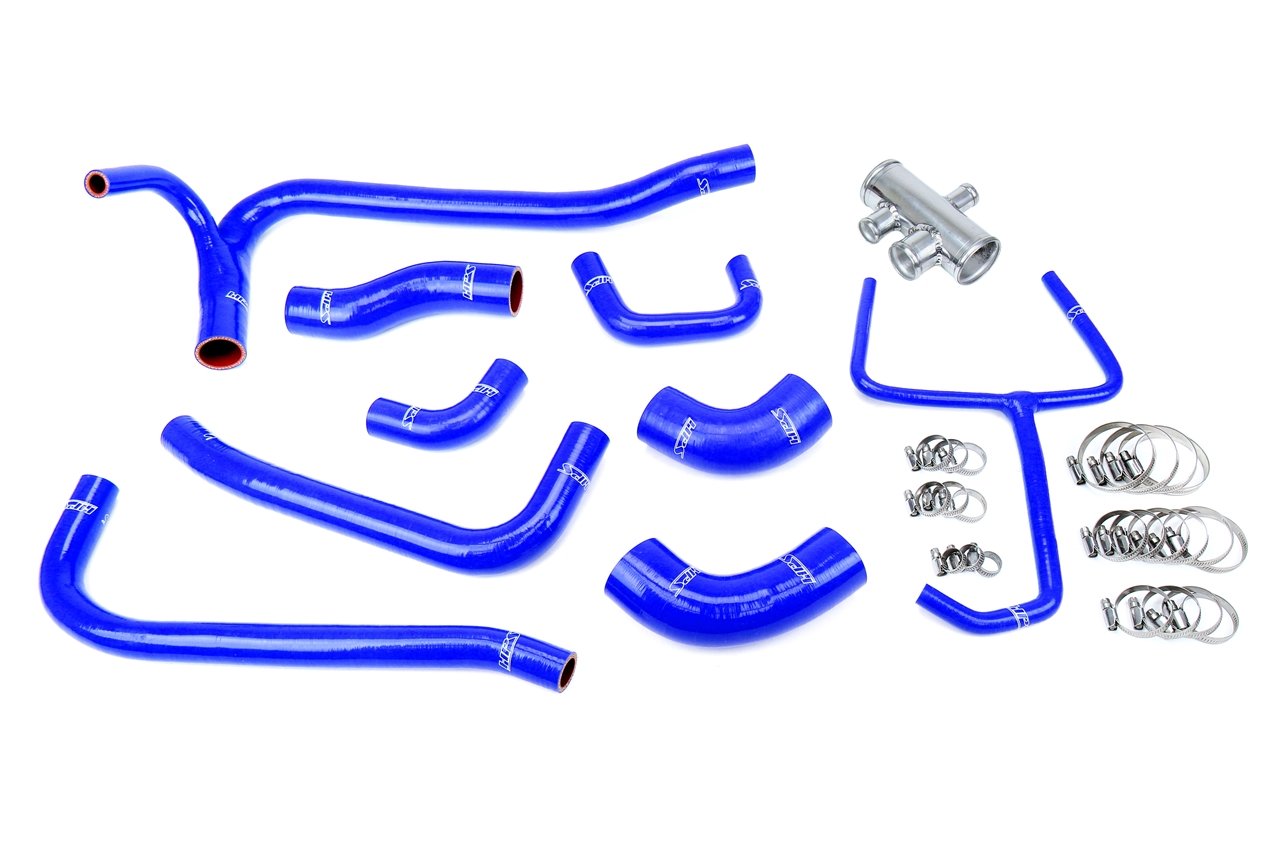 HPS Performance HPS Silicone Radiator Coolant Hose Kit Ford 2007-2014 Mustang GT500 5.4L 5.8L Supercharged, 57-2069