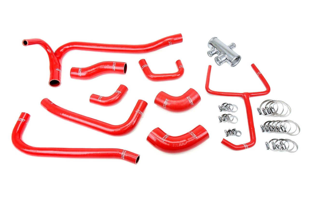 HPS Performance HPS Silicone Radiator Coolant Hose Kit Ford 2007-2014 Mustang GT500 5.4L 5.8L Supercharged, 57-2069
