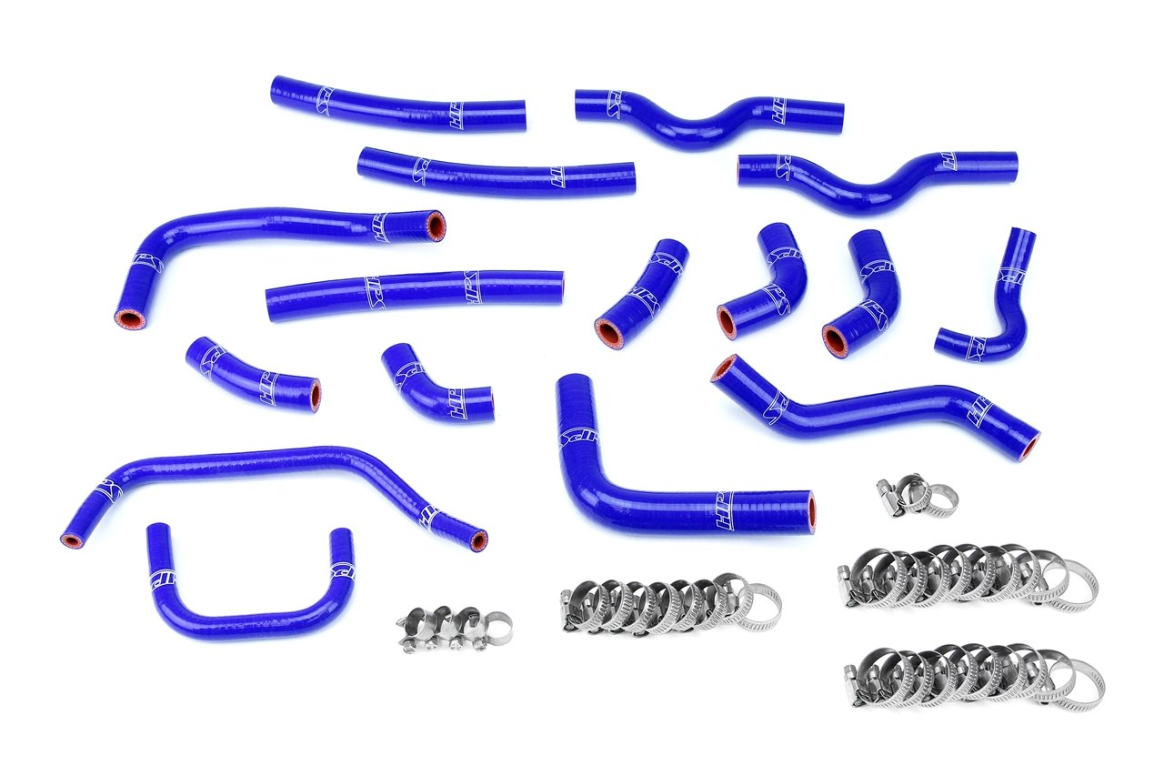 HPS Performance HPS Silicone Heater Coolant Hose Kit Complete 16pcs Set, Lexus 03-07 LX470 4.7L V8 J100, 57-1911