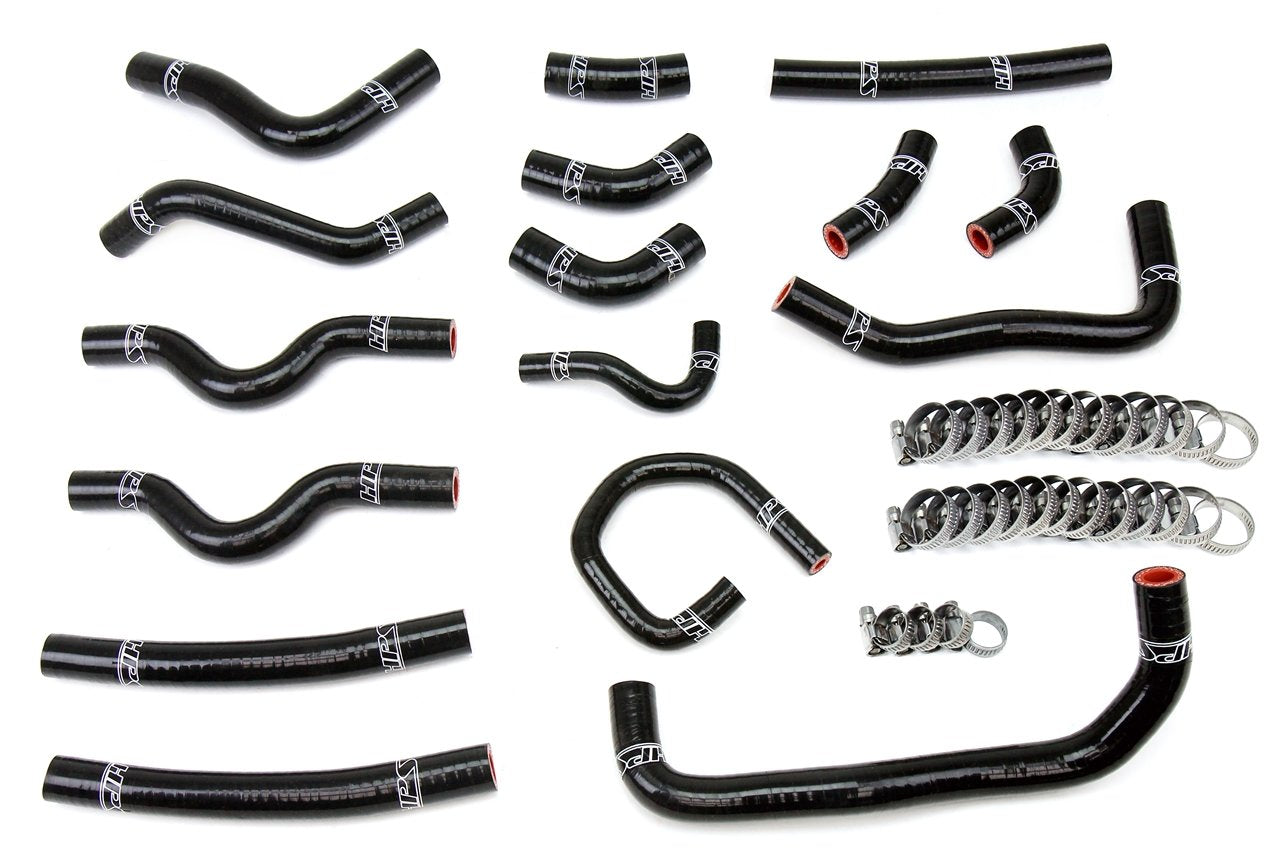 HPS Performance HPS Reinforced Silicone Heater Hose Kit Complete 16pcs Set, Lexus 98-02 LX470 4.7L V8 J100, 57-1913