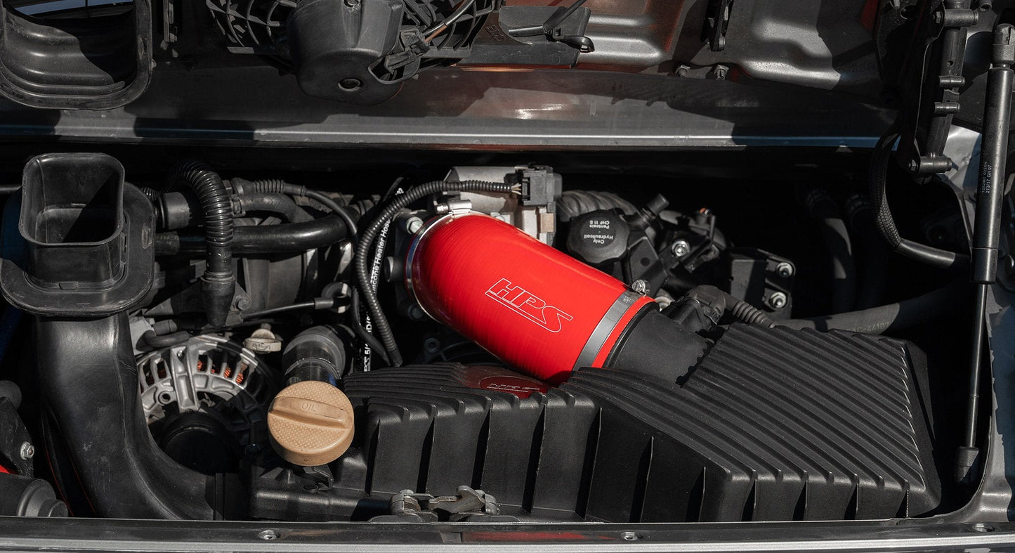 HPS Performance HPS Silicone Post MAF Air Intake Hose Kit 1999-2004 Porsche 911 Carrera C2 C4 3.4L/3.6L F6, 57-2077