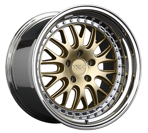 XXR 570 Wheel Hyper Gold / Platinum Lip 18x8.5 +35 5x4.5