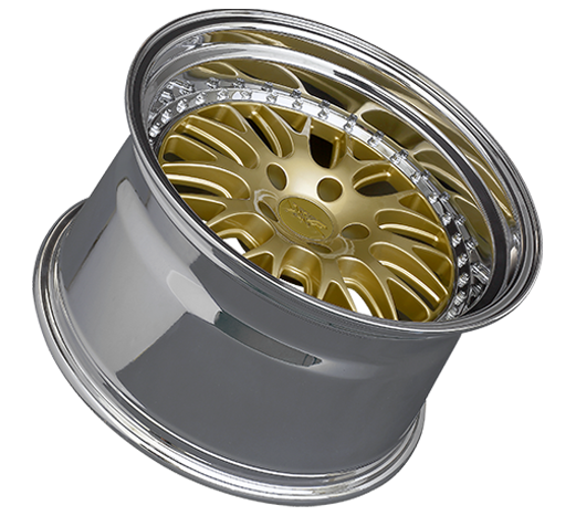 XXR 570 Wheel Hyper Gold / Platinum Lip 18x9.5 +35 5x120