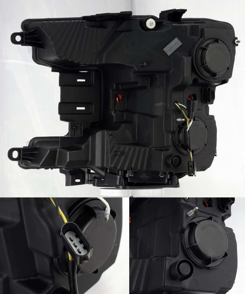 AlphaRex 18-20 Ford F-150 LUXX LED Proj Headlights Plank Style Jet Blk w/Activ Light/Seq Signal/DRL 880174 *Discontinued