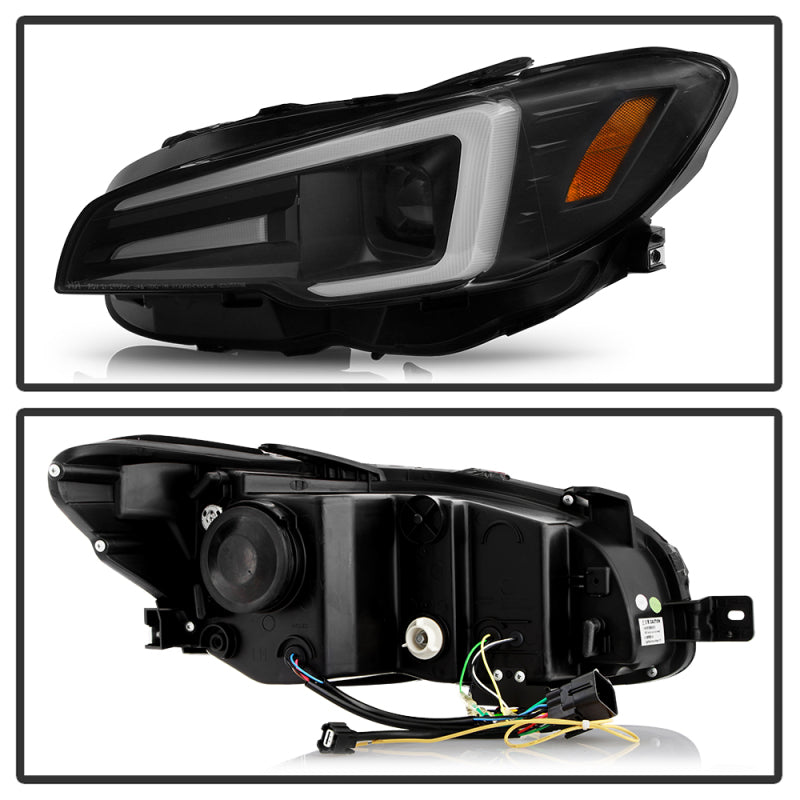 Spyder Subaru Impreza WRX 15-20 LED High-Power LED Headlights-Black PRO-YD-SWRX15LEDAP-SBSEQ-BK 5088109