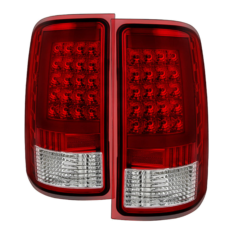 SPYDER Xtune GMC Sierra 07-13 LED Tail Lights Red Clear ALT-ON-GS07-G2-LED-RC 5081575