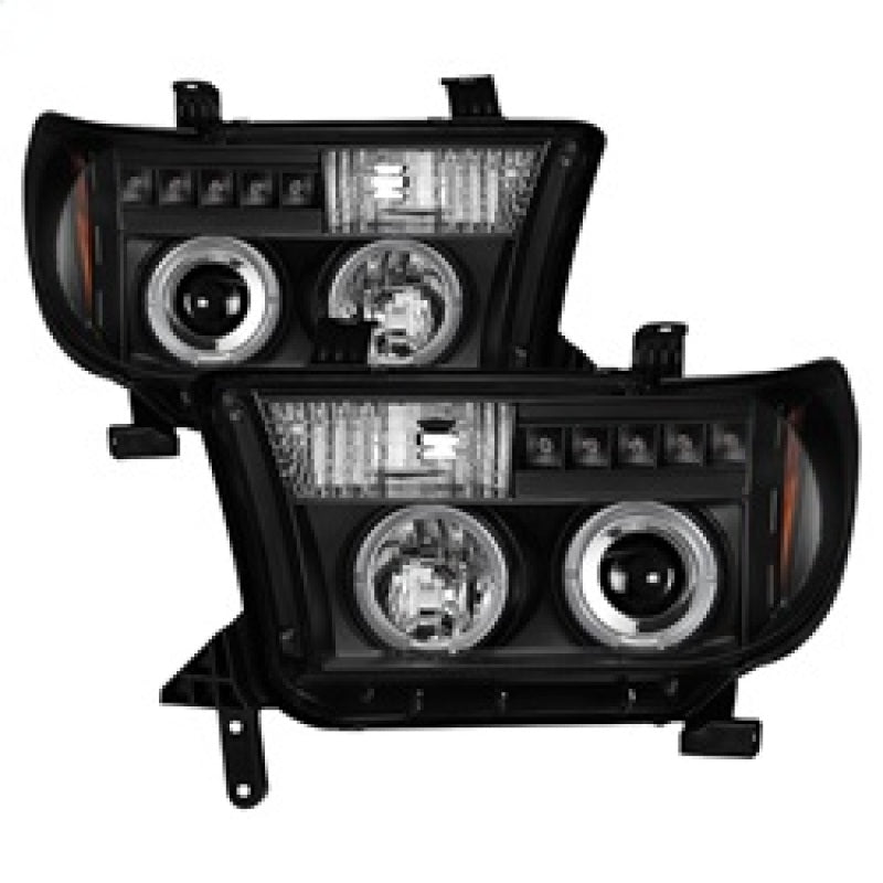 Spyder Toyota Tundra 07-133 Projector Headlights LED Halo LED Blk PRO-YD-TTU07-HL-BK 5012029