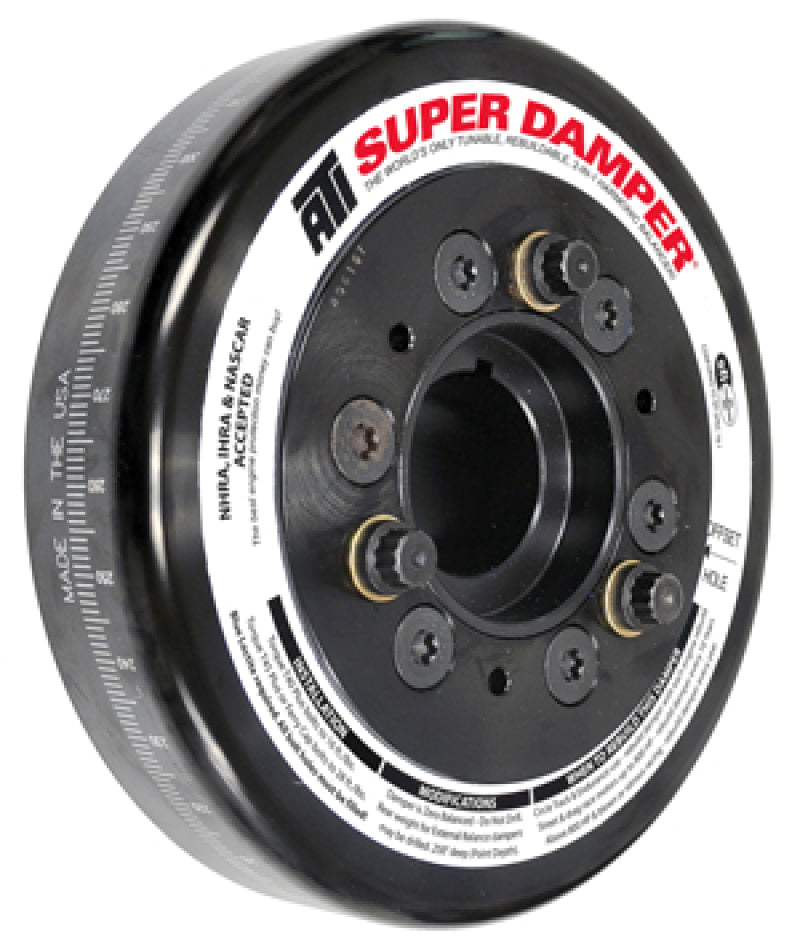 ATI Damper - 7.074in - Steel - Chevy LS - Smooth - C-Bore Front - 3 Ring ATI917777