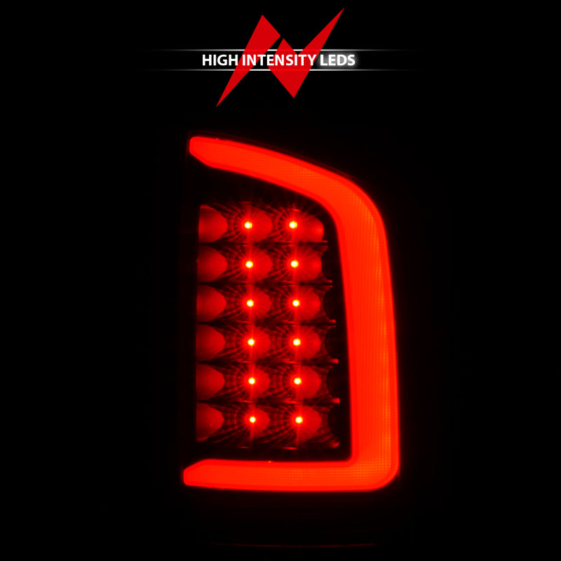 ANZO 2002-2006 Dodge  Ram 1500 LED Tail Lights w/ Light Bar Black Housing Smoke Lens 311369