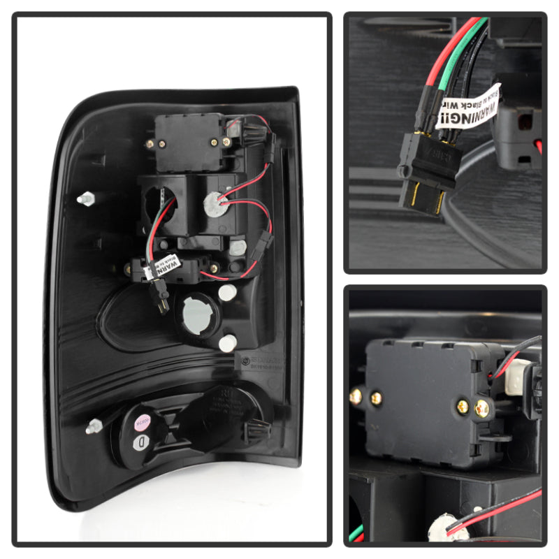 Spyder Ford F150 Styleside 04-08 (Not Fit Heritage & SVT)LED Tail Lights Black ALT-YD-FF15004-LED-BK 5003249