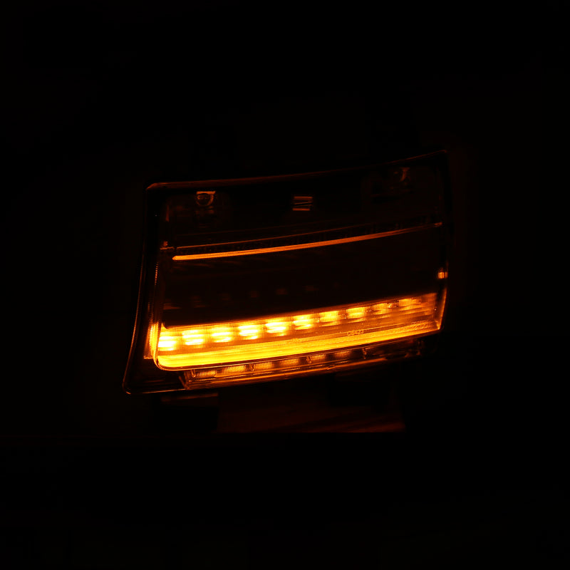 ANZO 18-19 Jeep Wrangler JL LED Chrome Clear w/ Sequential Signal 511082