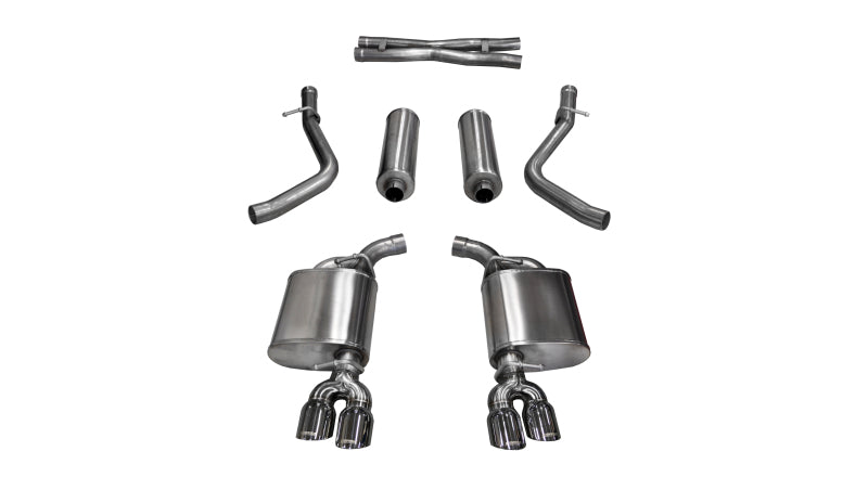 Corsa Performance 15-17 Dodge Challenger Xtreme Cat-Back Dual Rear Exit with Twin 3.5in