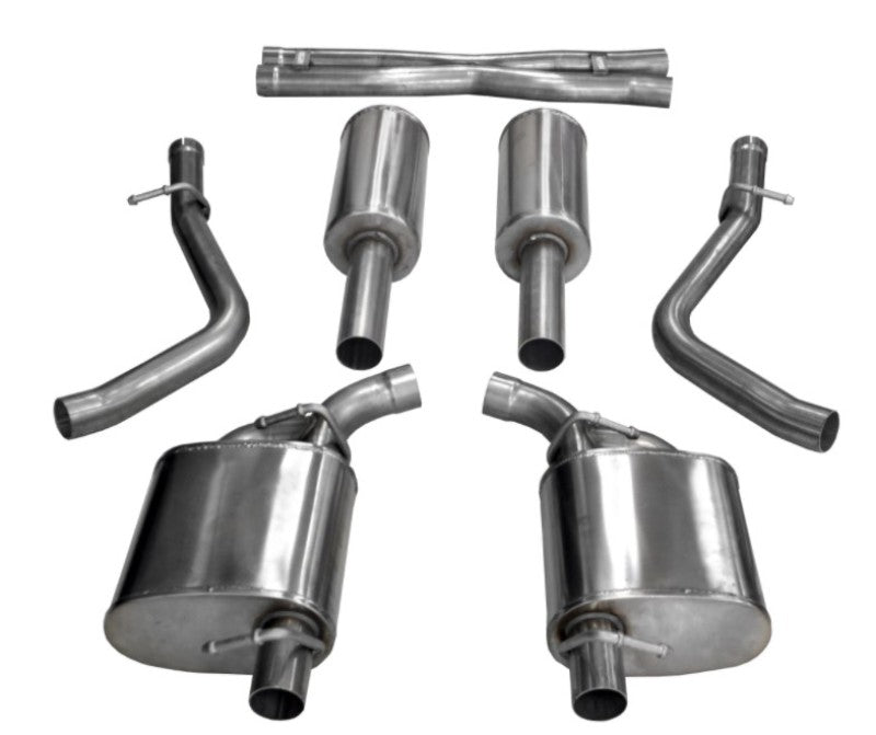 Corsa 15-20 Dodge Challenger 3.6L 2.5in Cat-Back Dual Rear Exit (re-uses stock exhaust bezel) 21066