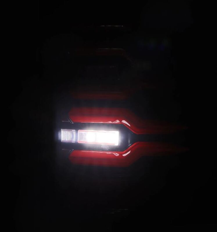 AlphaRex 07-14 Chevrolet Silverado 1500/2500HD/3500HD Luxx-Series LED Tail Lights Black/Red 620000 *Discontinued