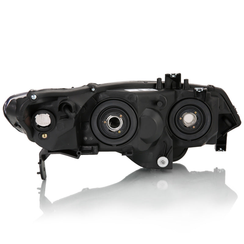 ANZO 2006-2009 Honda Civic 2 Door Crystal Headlight Black Amber (OE Replacement) 121546