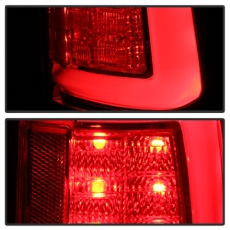 Spyder 13-14 Dodge Ram 1500 LED Tail Lights - Red Clear ALT-YD-DRAM13V2-LED-RC 5084071