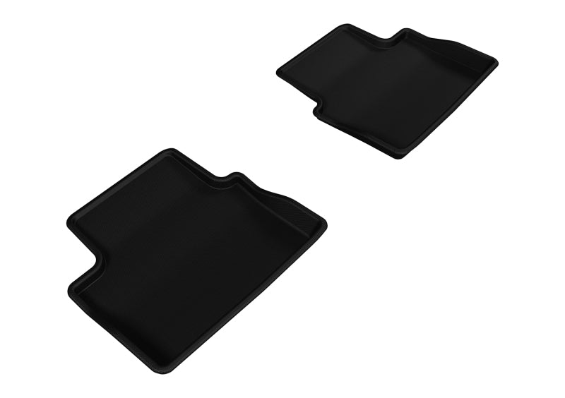 3D MAXpider 2013-2015 Chevrolet Malibu Kagu 2nd Row Floormats - Black L1CH06321509