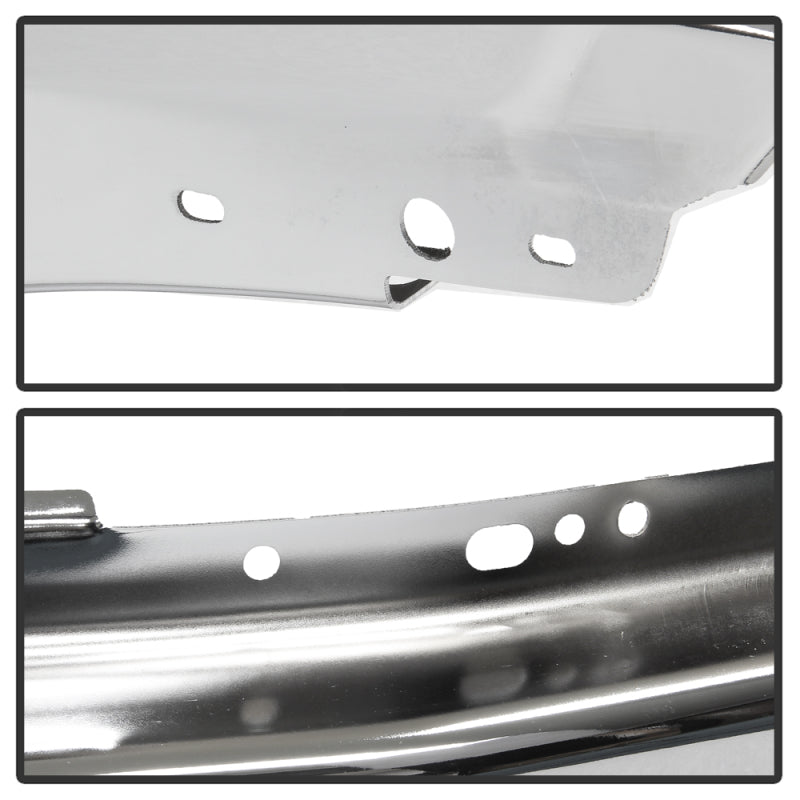 Spyder Ford F150 09-14 w/o Fog Light Hole Front Bumper - Chrome (OEM # 9L3Z17757A) 9948473