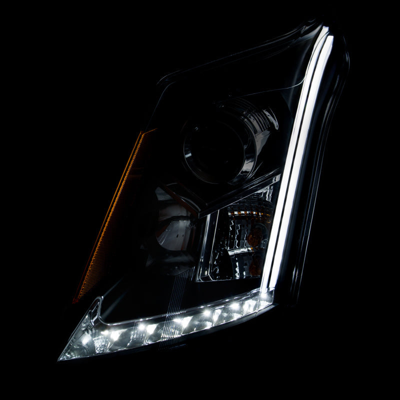Anzo 2010-2015 Cadillac Srx Projector Headlights w/ Plank Style Design Chro