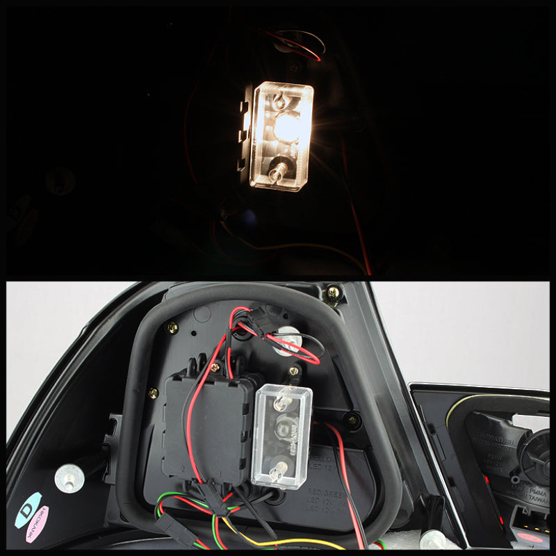 Spyder BMW E46 00-03 2Dr Coupe Light Bar LED Tail Lights Red Clear ALT-YD-BE4600-LBLED-RC 5073822