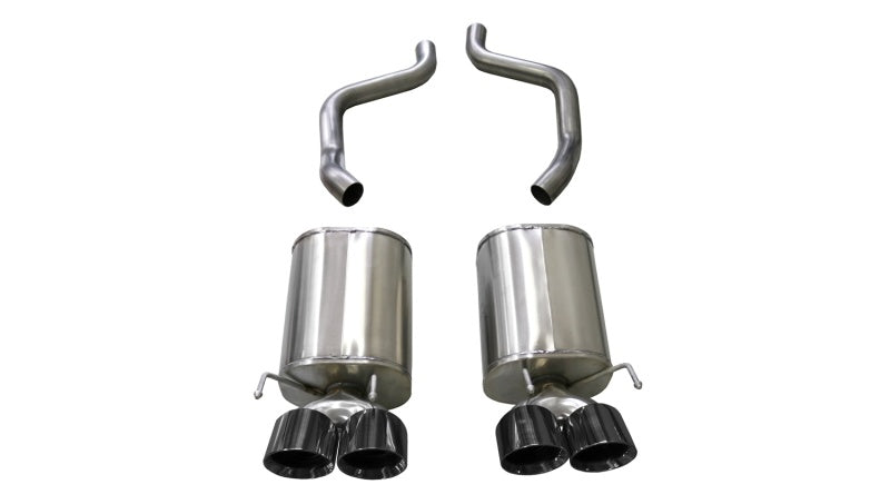 Corsa Performance Corsa 09-13 Chevrolet Corvette (C6) 6.2L Black Sport Axle-Back Exhaust