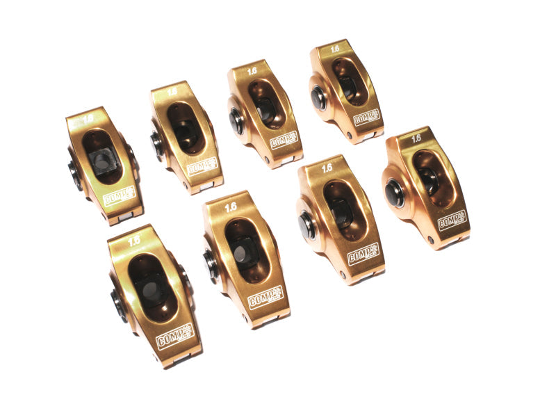 Comp Cams ROCKER ARMS, "ULTRA GOLD" SBC 3/8" 1.6